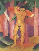 Franz Marc Woodcutter (mk34) oil painting artist